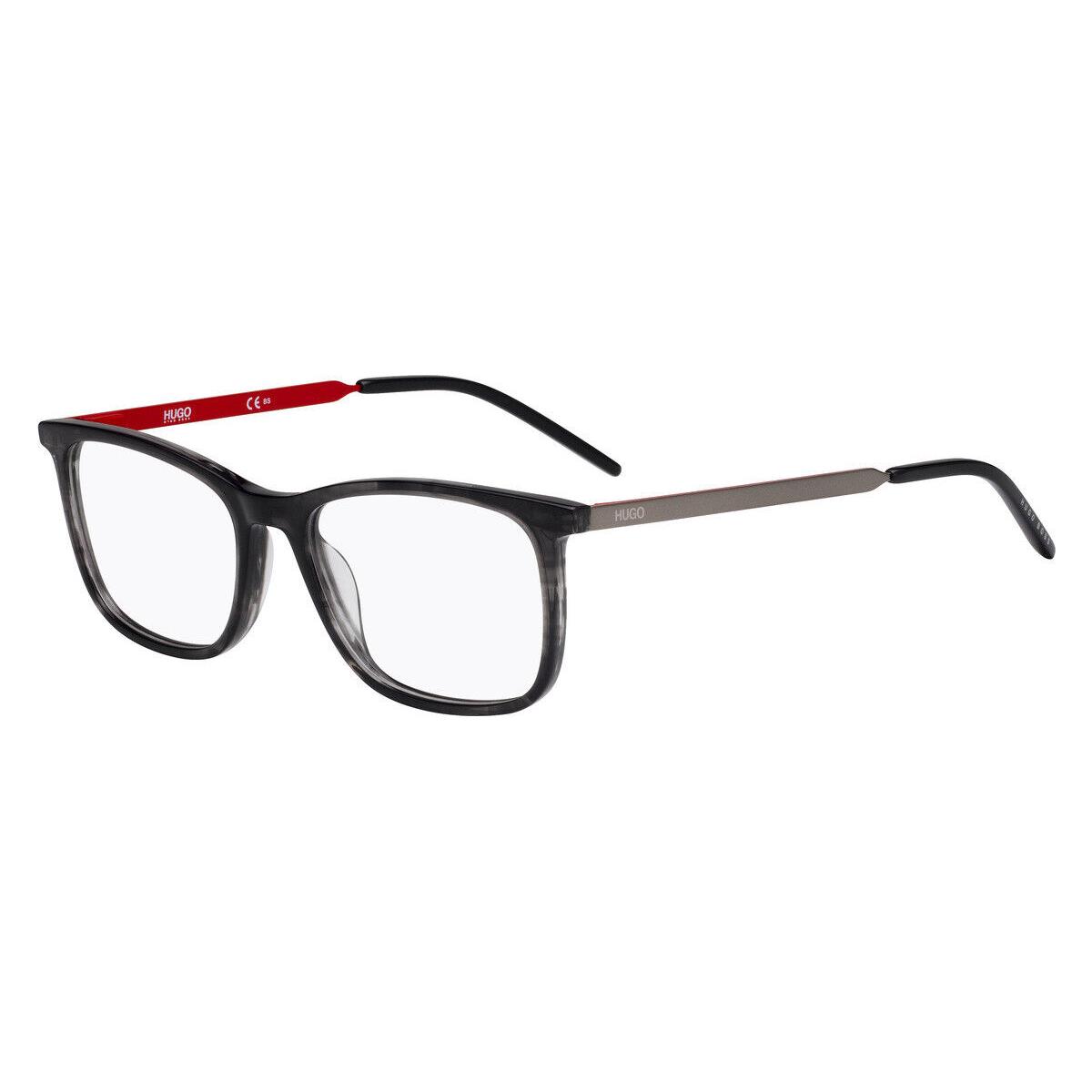 Hugo Boss 1018 Eyeglasses Men 0PZH Striped Gray Square 52mm