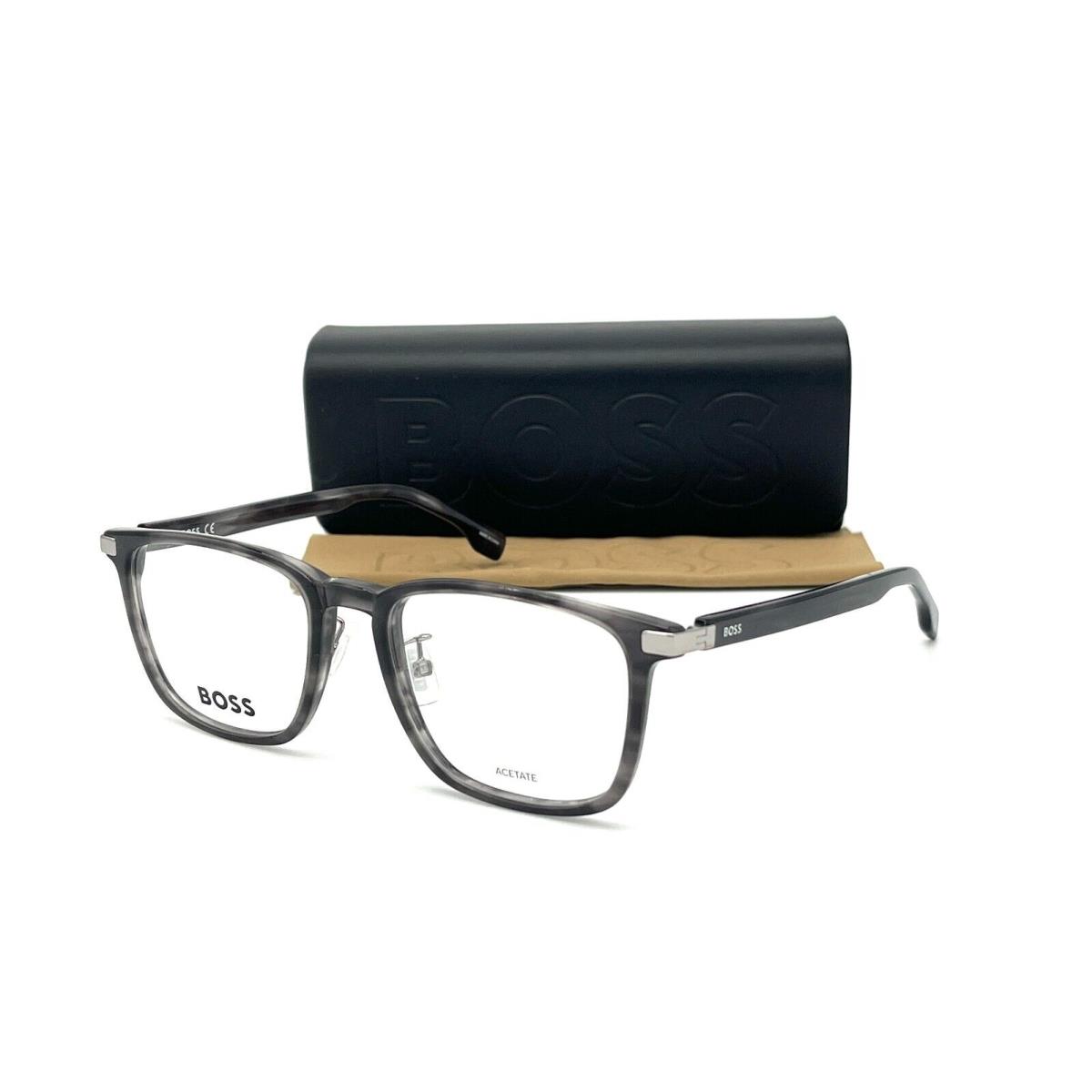 Hugo Boss 1408 2W8 Gray Horn / Demo Lens 54mm Eyeglasses - Frame: Gray Horn