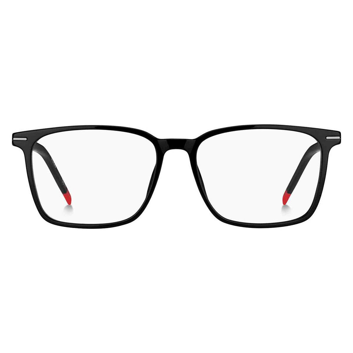 Hugo Boss HG 1225 Eyeglasses Men Black Rectangle 55mm