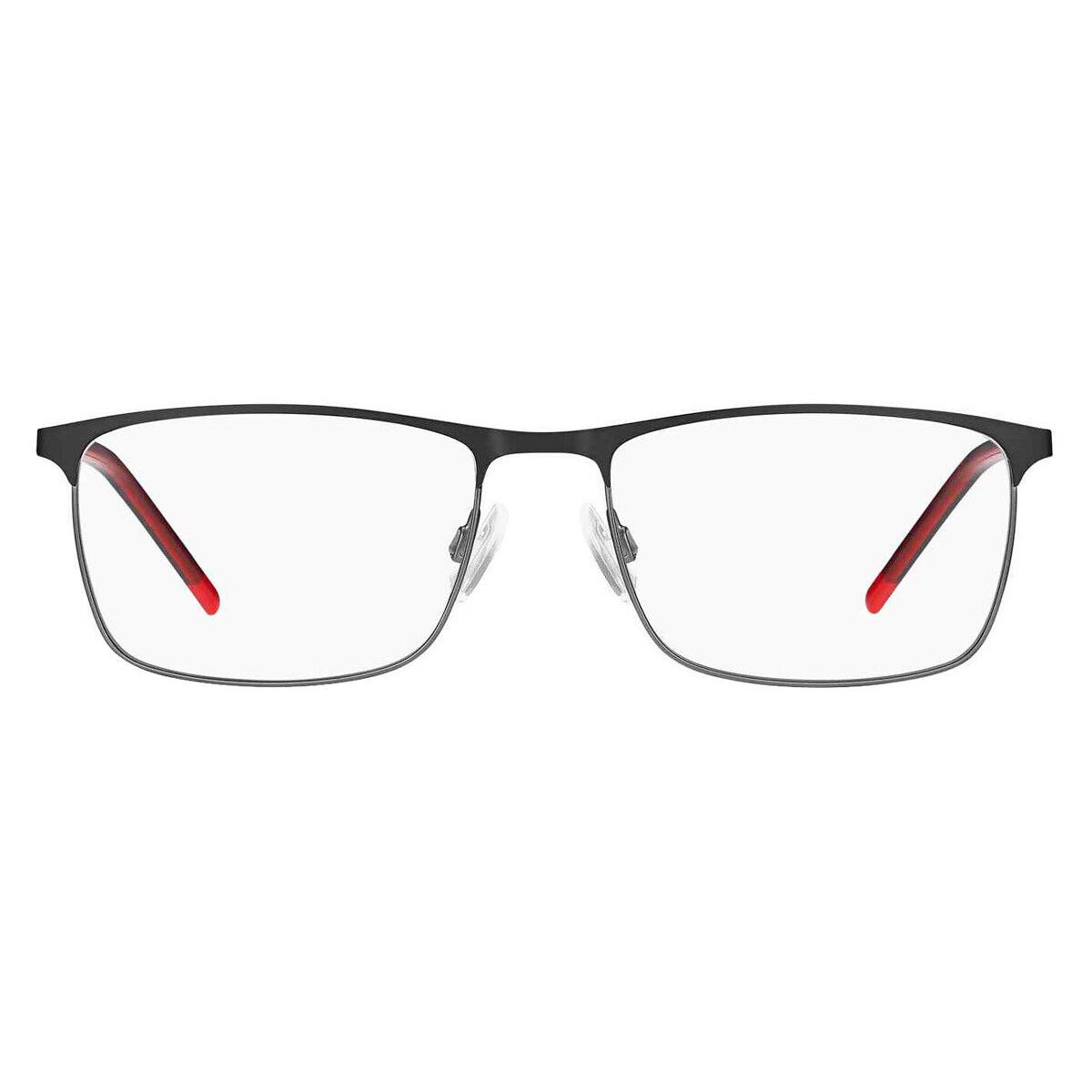 Hugo Boss HG 1182 Eyeglasses Men Black Ruthenium Rectangle 58