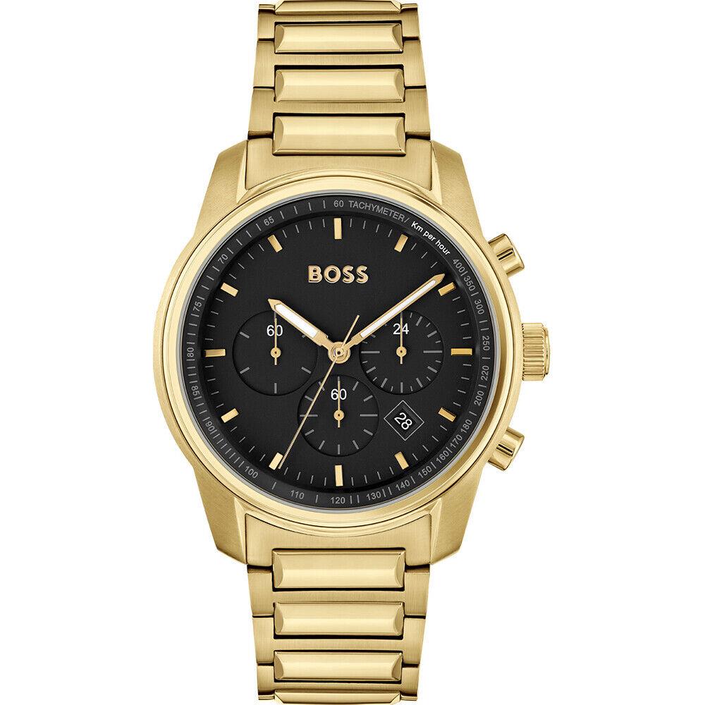 Hugo Boss Men`s Trace 44mm Chronograph Quartz Watch 1514006