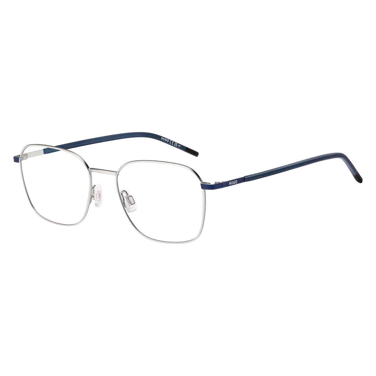 Hugo Boss Hhb Eyeglasses Men Matte Palladium Blue 53mm - Frame: Matte Palladium Blue, Lens: Demo