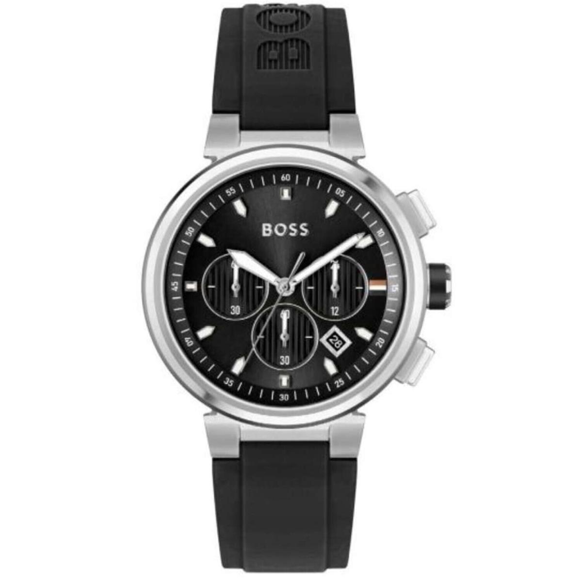 Hugo Boss Men`s One Black Dial Watch - 1513997