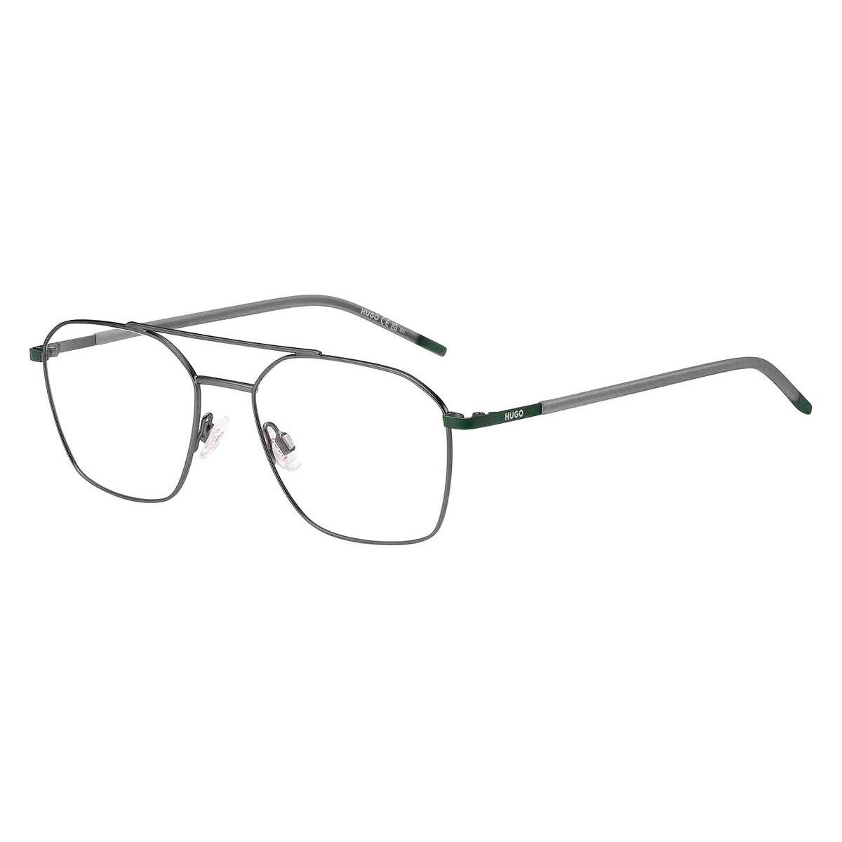 Hugo Boss Hhb Eyeglasses Men Matte Dark Ruthenium Green 55mm