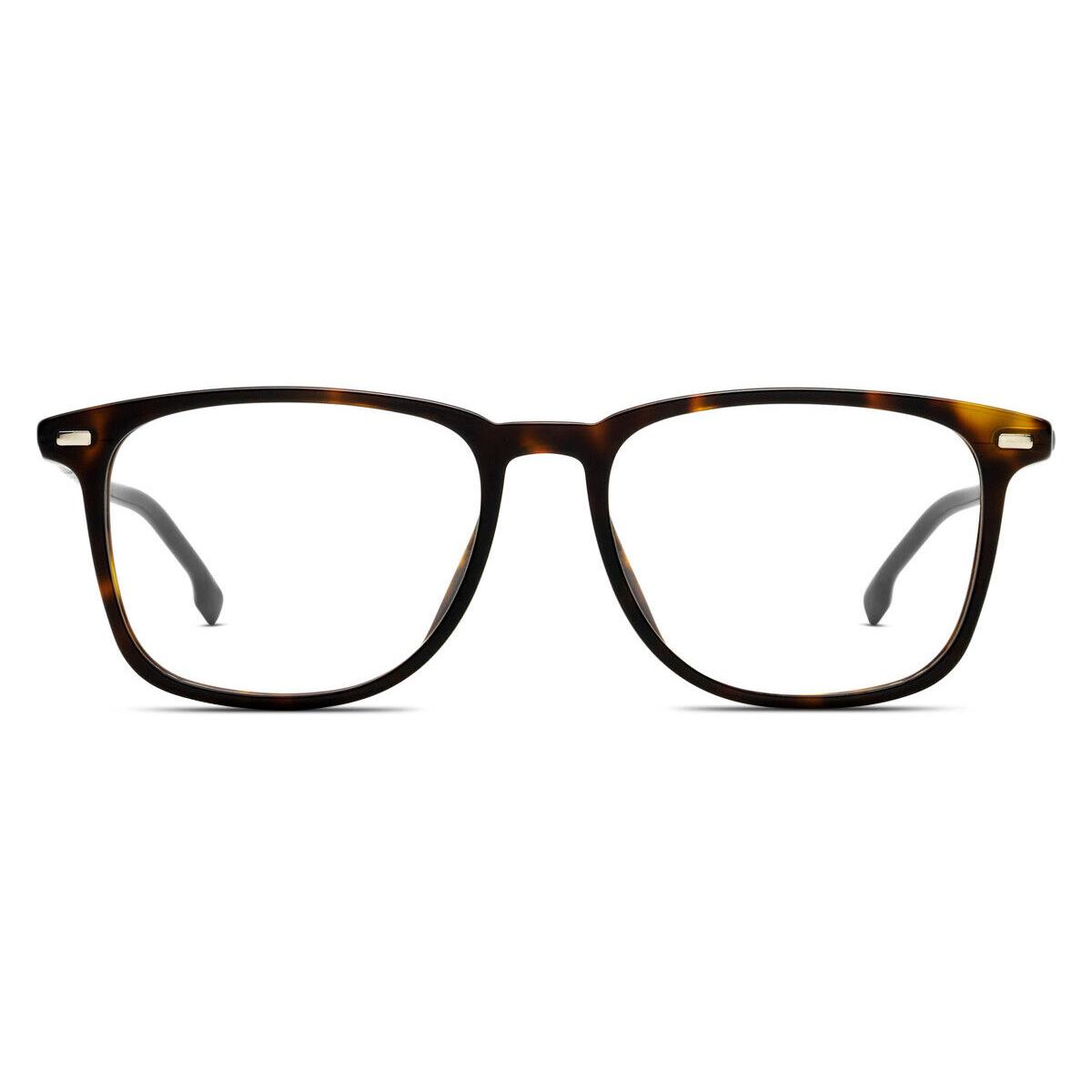 Hugo Boss 1124/U Eyeglasses Men 0086 Dark Havana Rectangle 53mm