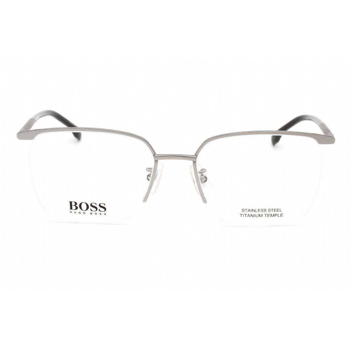 Hugo Boss Boss 1225/F 0R81 00 Eyeglasses Matte Ruthenium Frame 56 Mm