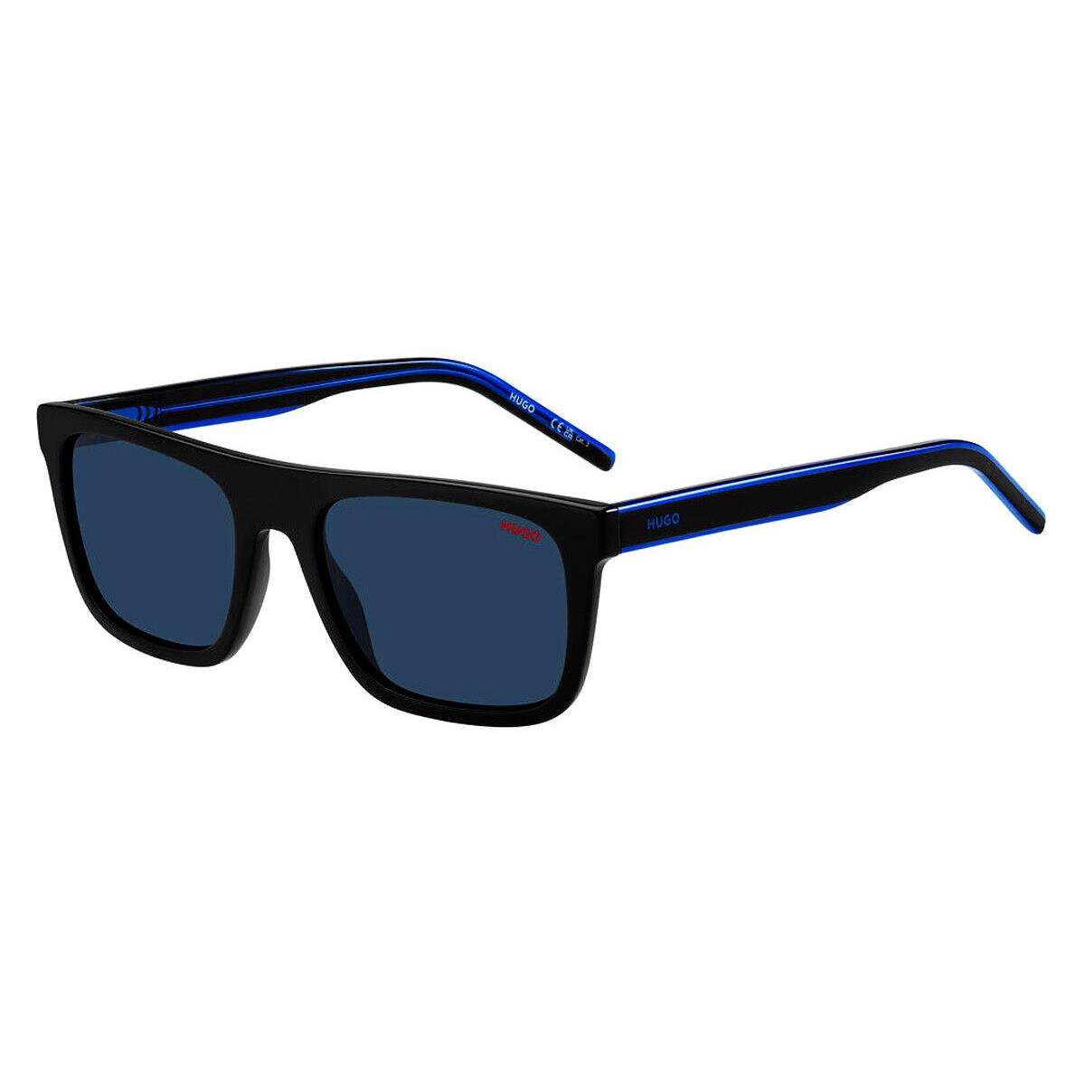 Hugo Boss HG 1297/S Sunglasses Unisex Black Blue 54mm