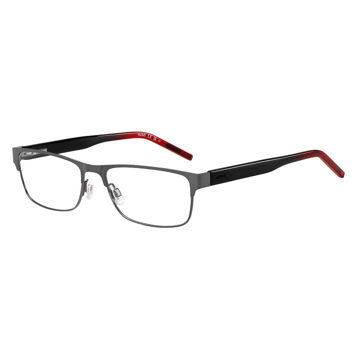 Hugo Boss Hhb Eyeglasses Men Dark Ruthenium Gray 55mm - Frame: Dark Ruthenium Gray, Lens: Demo