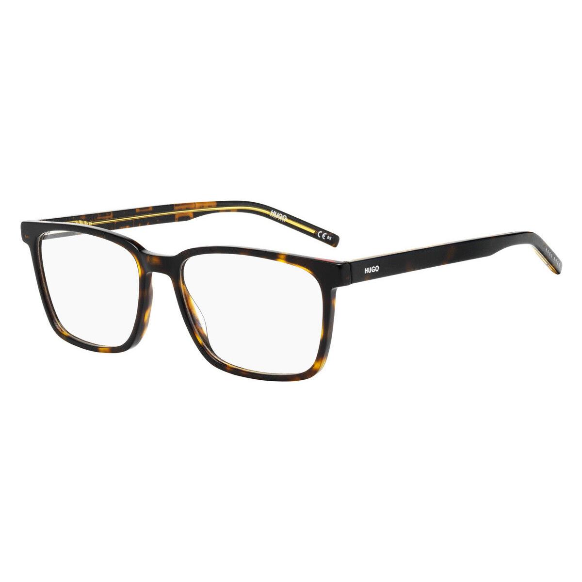 Hugo Boss 1074 Eyeglasses 0TBB Havana Pattern Yellow 56mm