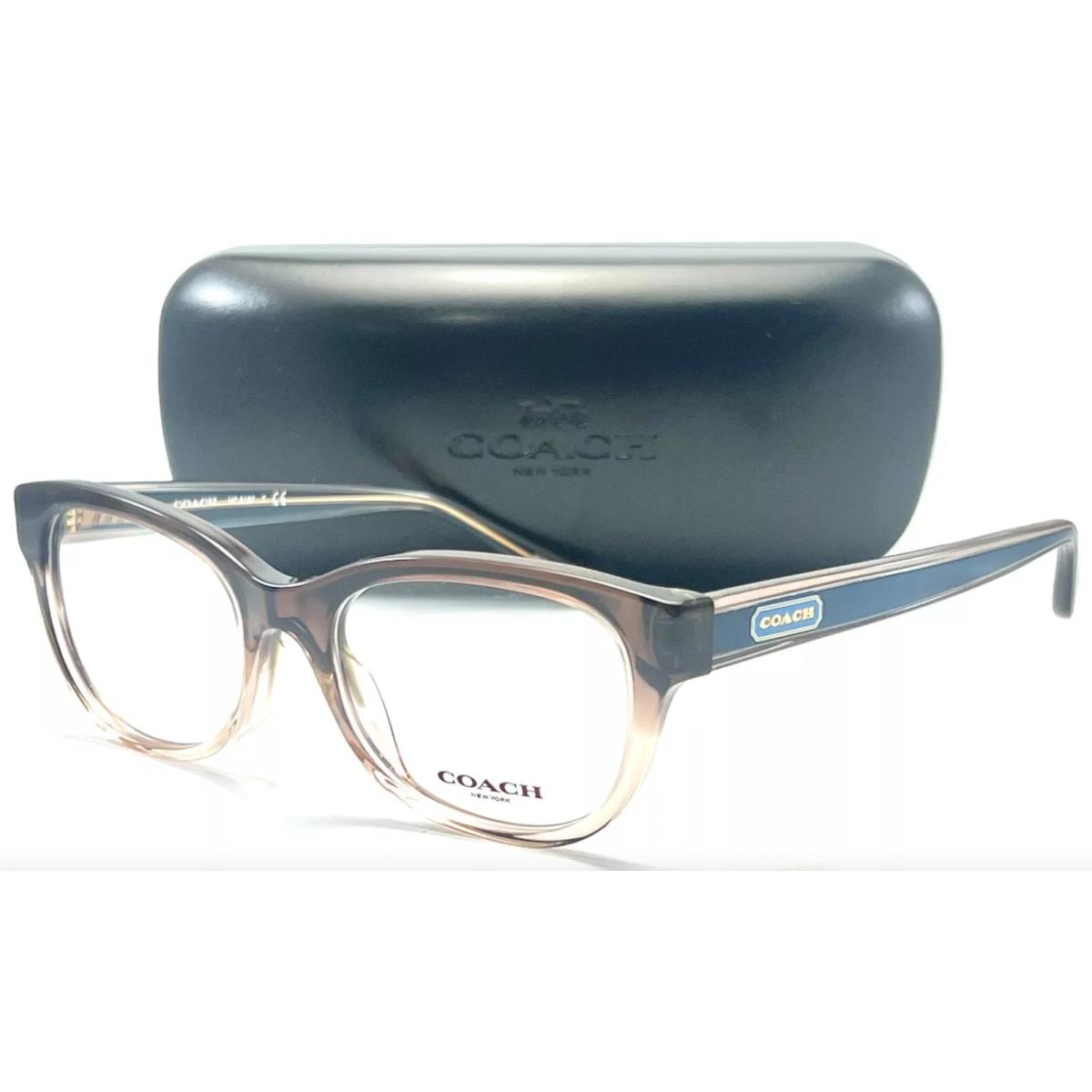 Coach HC 6187 5678 Transparent Brown Gradient Eyeglasses RX 52-18-140 W/case
