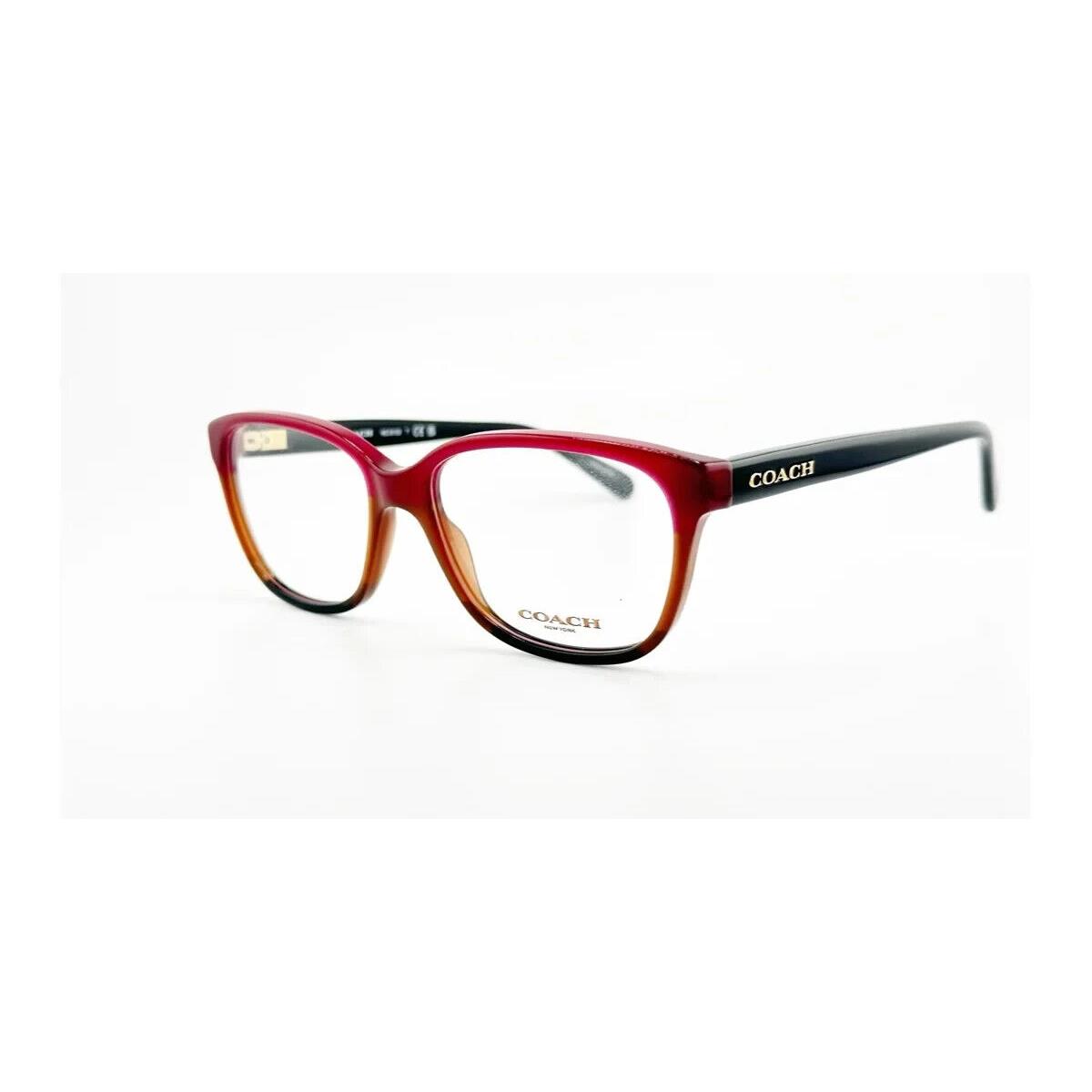 Coach HC6103 5445 54mm Red Orange and Black Women`s Eyeglasses