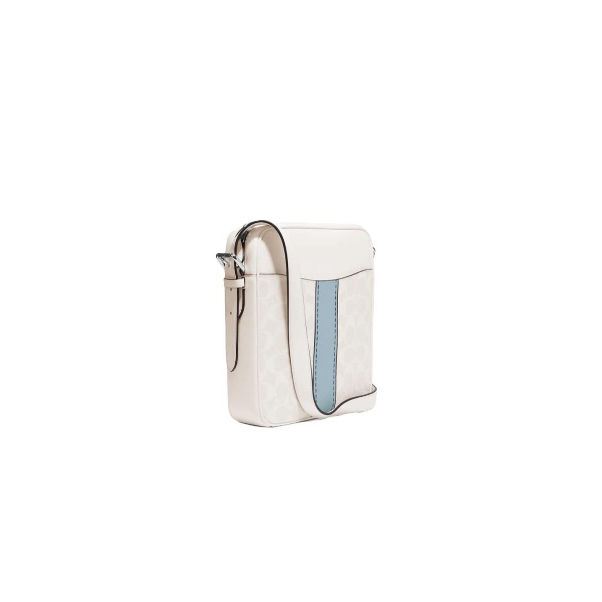 Coach Men`s Hudson Crossbody 21 Bag in Signature Canvas Trompe L`oeil Print - Exterior: Trompe L`oeil Print - Chalk Multi