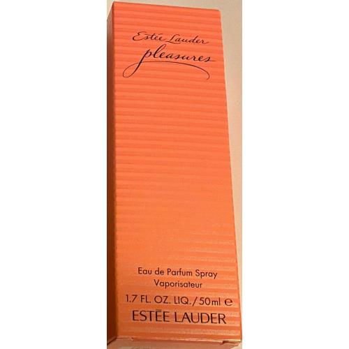 Estee Lauder Pleasures Eau DE Parfum Spray Size 1.7 Fl. OZ 50 ML