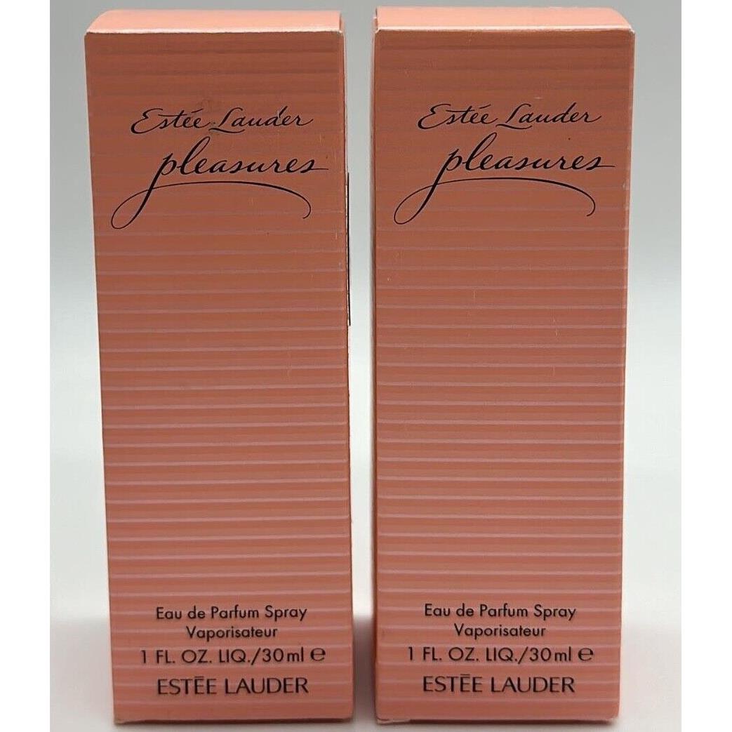 2PK Pleasures by Estes Lauder Eau de Parfum Spray 1 FL OZ Each