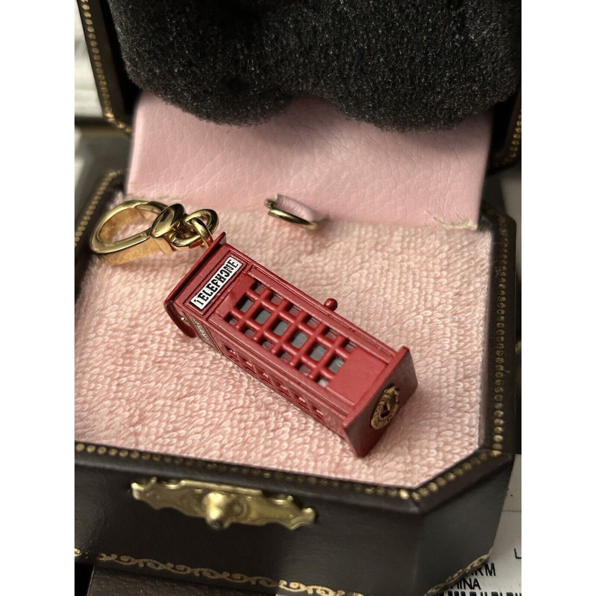 Juicy Couture Phone Booth Charm For Bracelet or Bag. Box 20