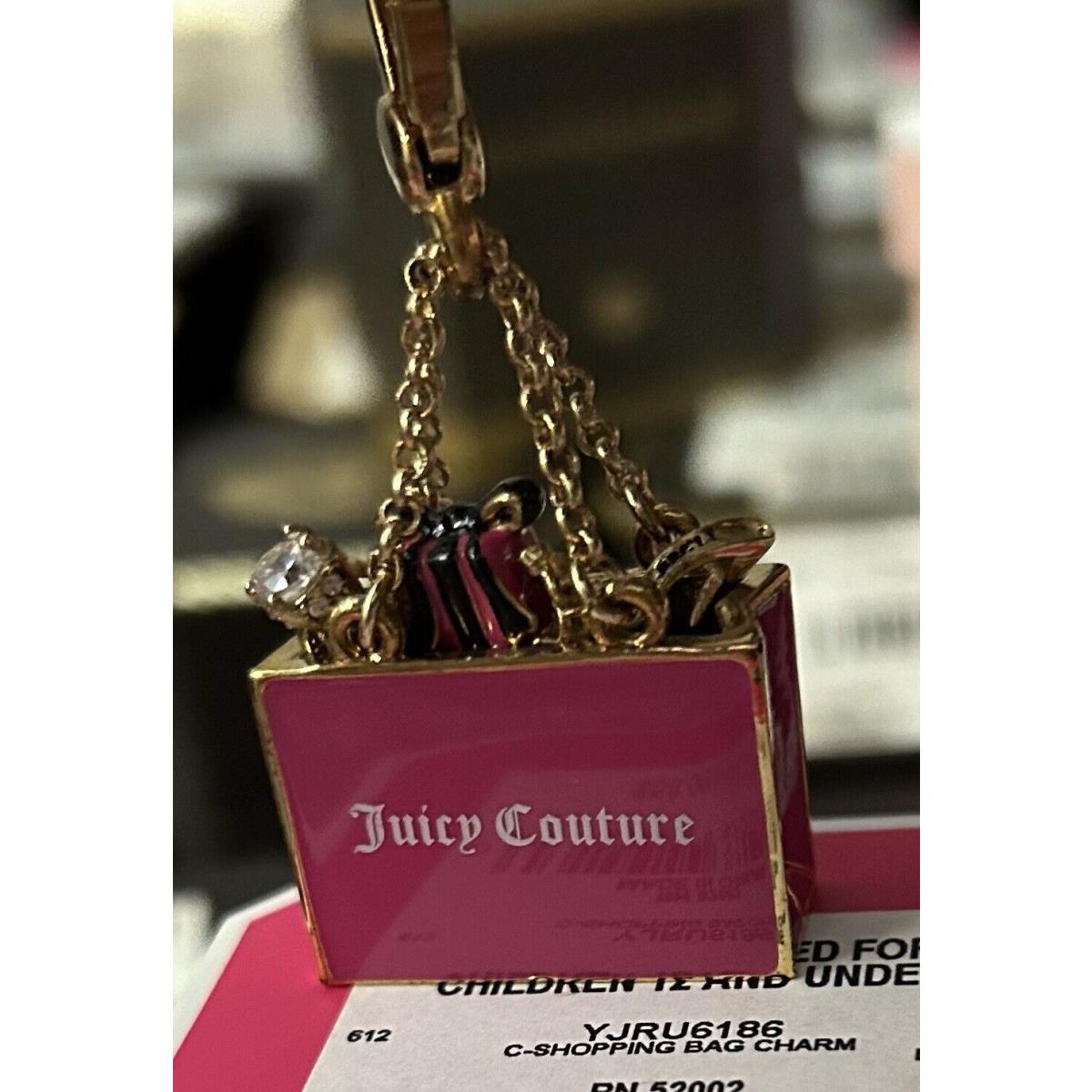 Juicy Couture Shopping Bag Charm For Bracelet or Necklace Box 9 51