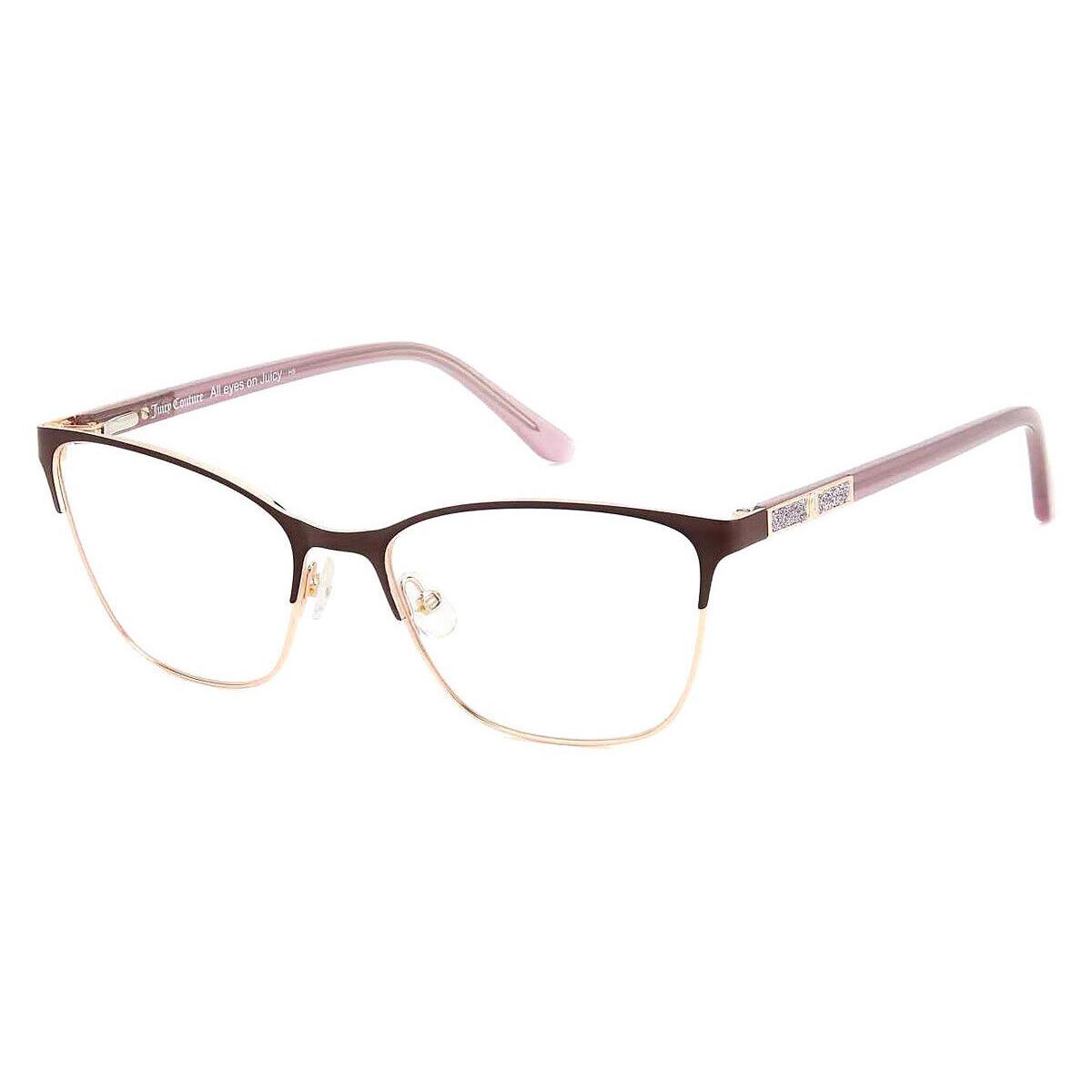 Juicy Couture Juc Eyeglasses Women Matte Plum 54mm - Frame: Matte Plum, Lens: Demo