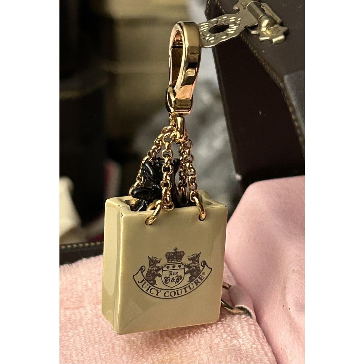 Juicy Couture Bloomingdale Bag Charm For Bracelet or Bag. Box 20