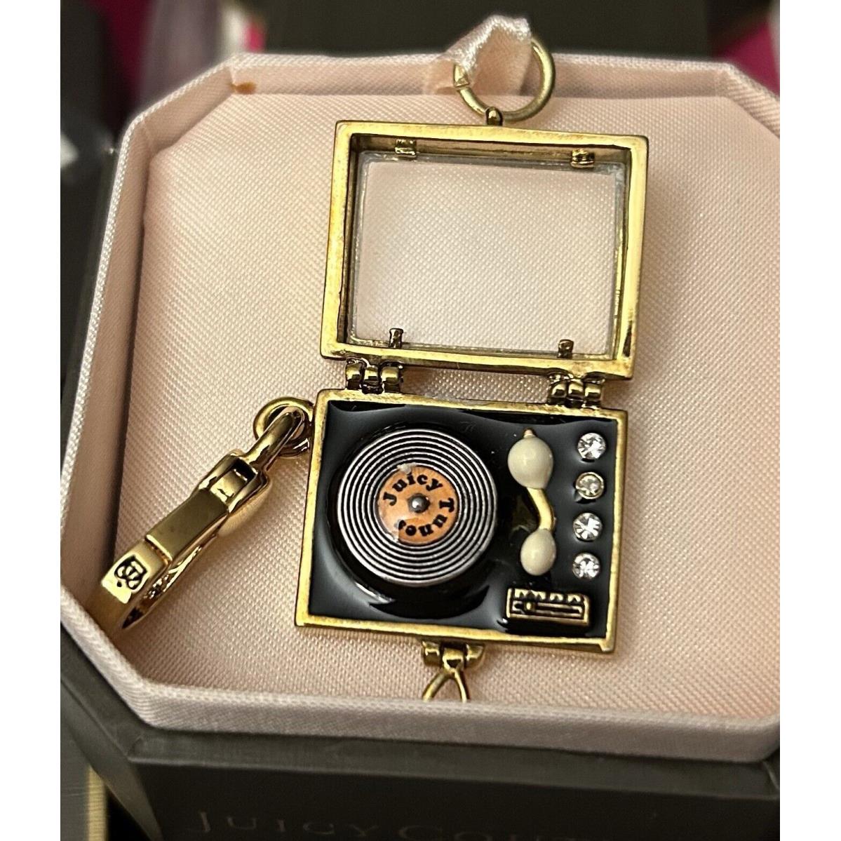 Juicy Couture Record Player Charm For Bracelet or Bag. Box 36