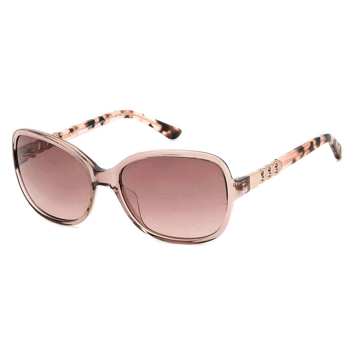 Juicy Couture Juc Sunglasses Crystal Mauve / Brown Gradient - Frame: Crystal Mauve / Brown Gradient, Lens: Brown Gradient
