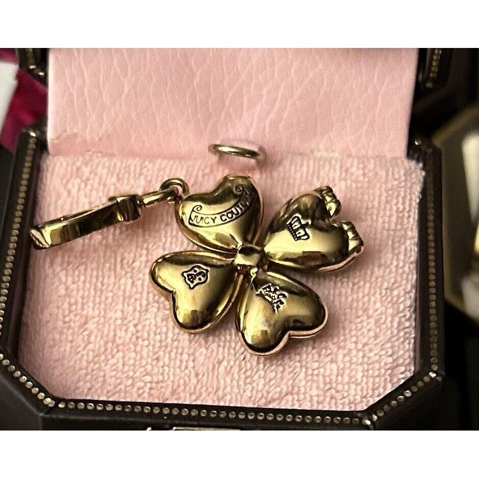 Juicy Couture Love Clover Charm For Bracelet or Bag. Box 20