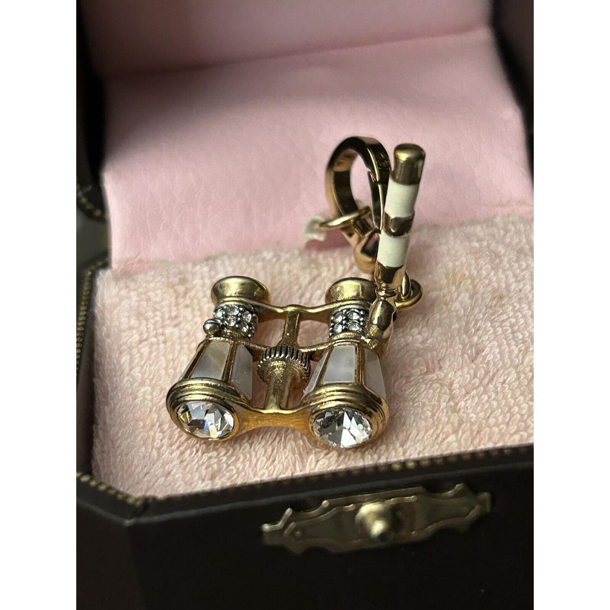 Juicy Couture Opera Glasses Charm For Bracelet or Bag. Box 20