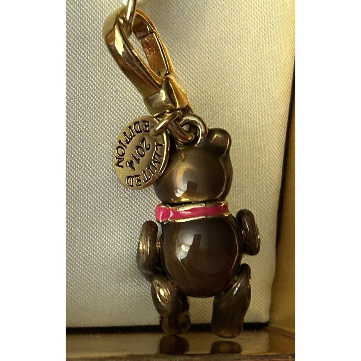 Juicy Couture Ltd ED 2014 Teddy Bear Charm For Bracelet or Bag Box 46