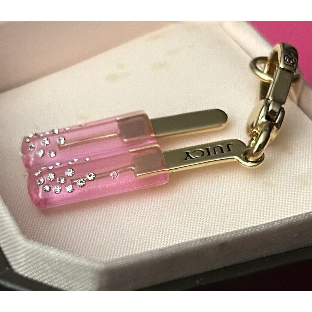 Juicy Couture Pink Popsicle Charm For Bracelet or Bag Box 47