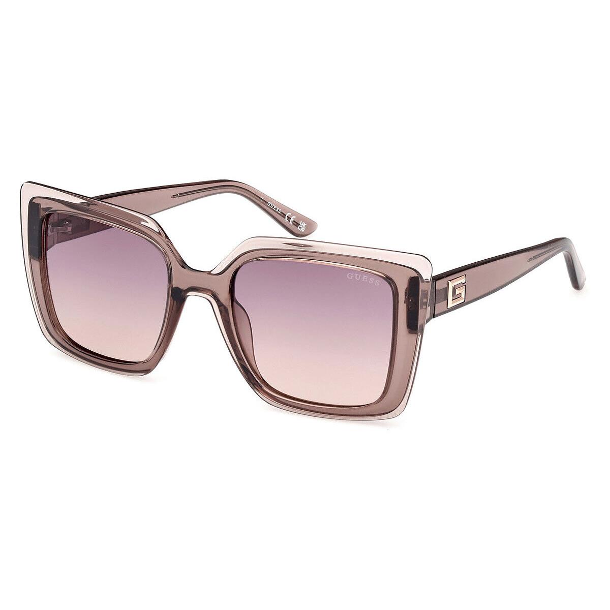 Guess GU7908 Sunglasses Beige/other / Gradient or Mirrored Violet