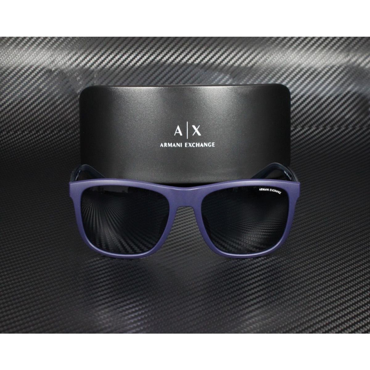 Armani Exchange AX4049Sf 818380 Matte Blue Blue 57 mm Men`s Sunglasses