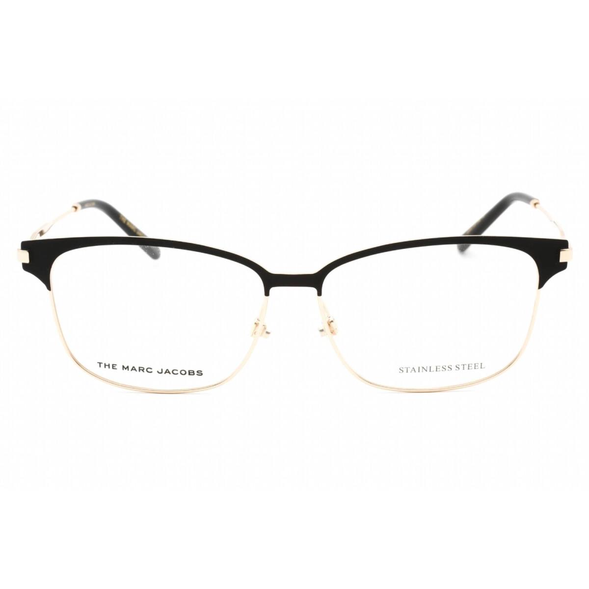 Marc Jacobs Women`s Eyeglasses Clear Demo Lens Black Gold Frame Marc 535 02M2 00