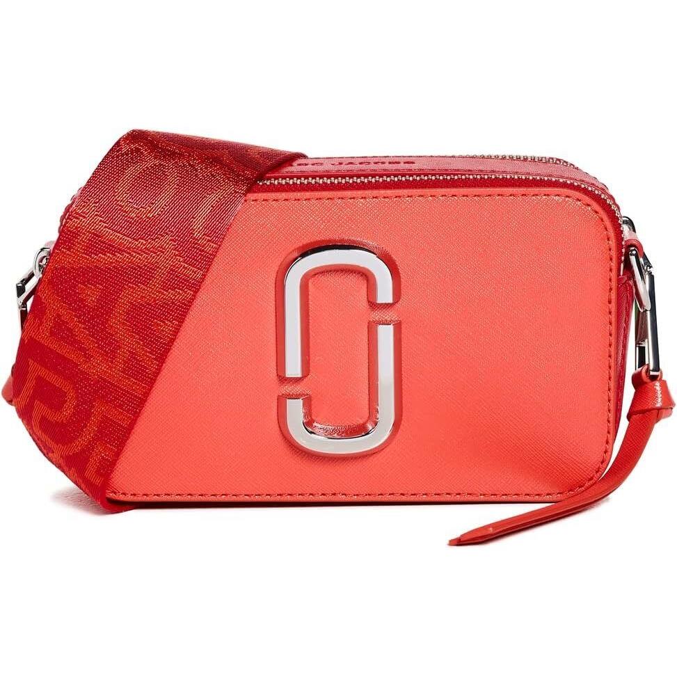 Marc Jacobs Womens The Snapshot Bag Shoulder Bag - Electric Orange Multi