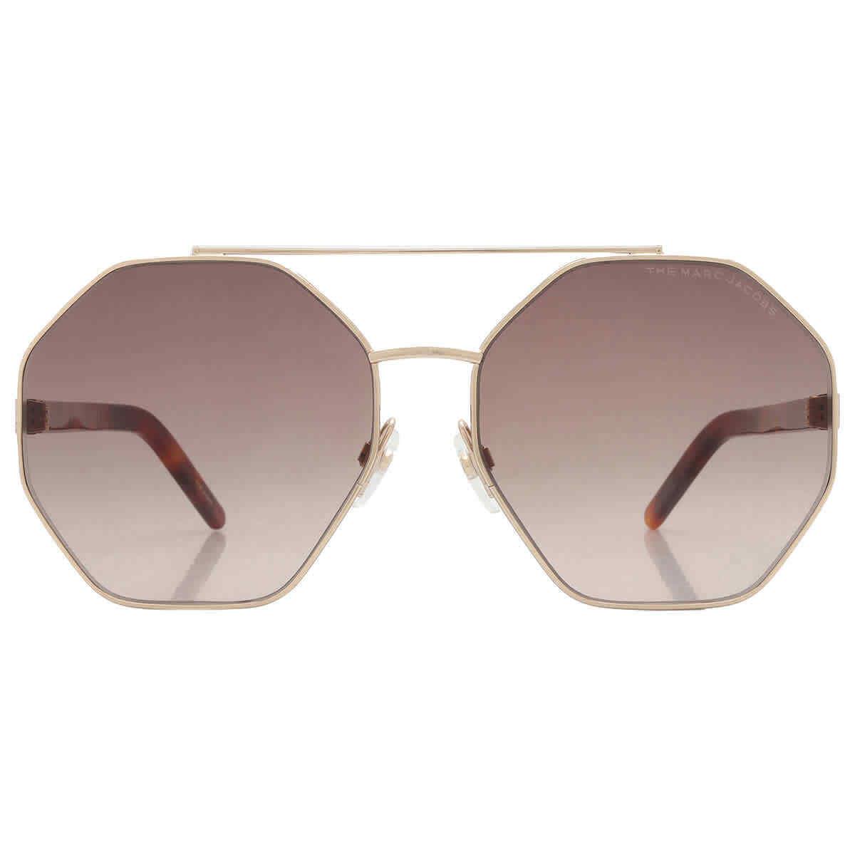 Marc Jacobs Brown Gradient Geometric Ladies Sunglasses Marc 524/S 006J/HA 60