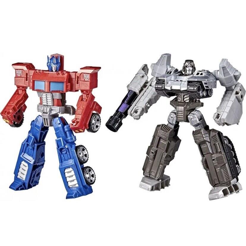 Transformers Toys Heroes and Villains Optimus Prime and Megatron 2-Pack Open