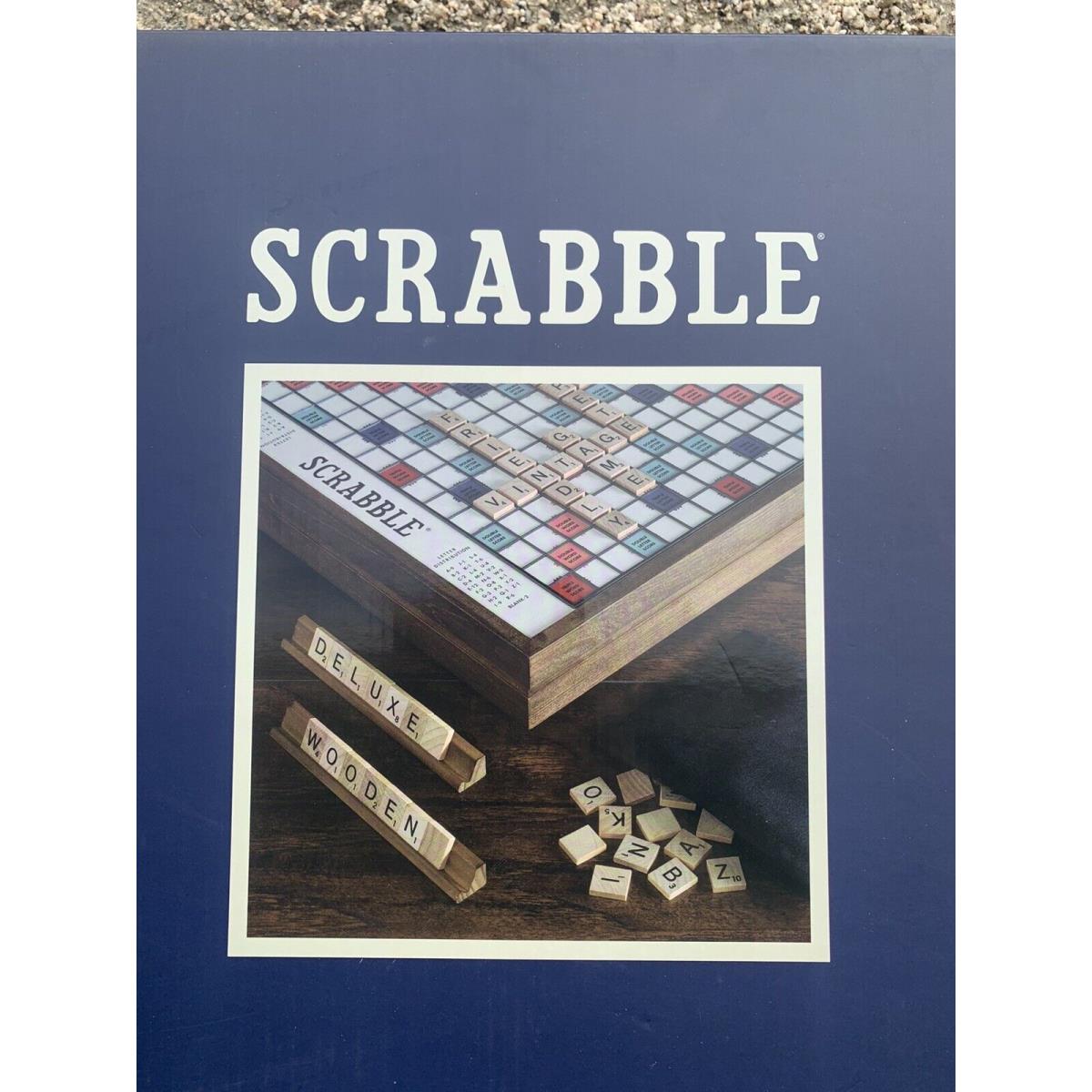 Scrabble Vintage Deluxe Edition English Board Game Limited Wood