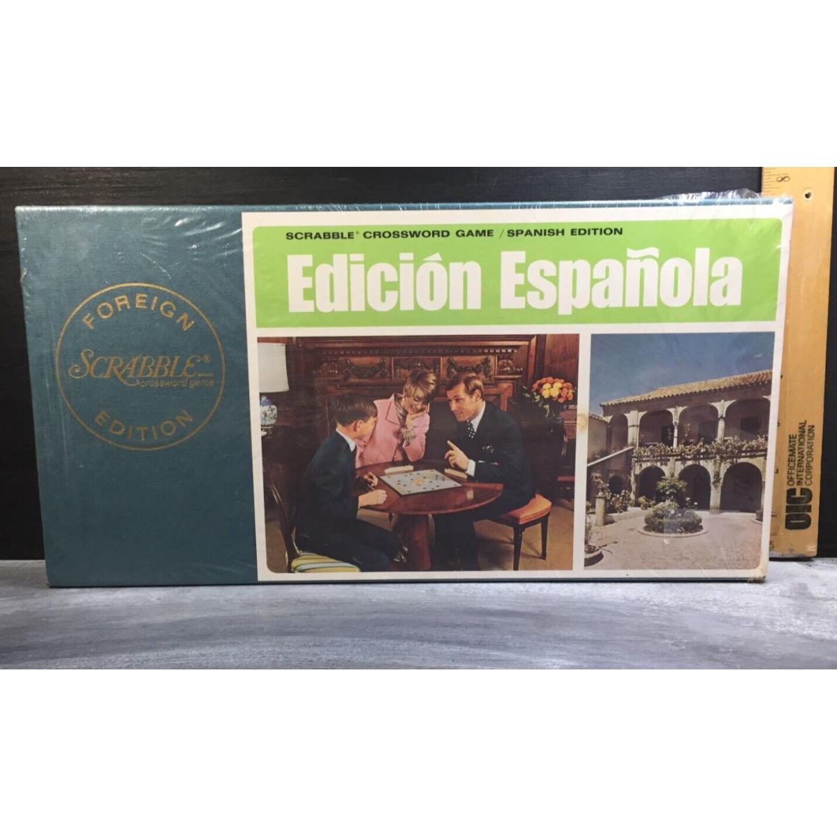 1968 Scrabble Foreign Edition Edicion Espanola Spanish Version w/ Damage