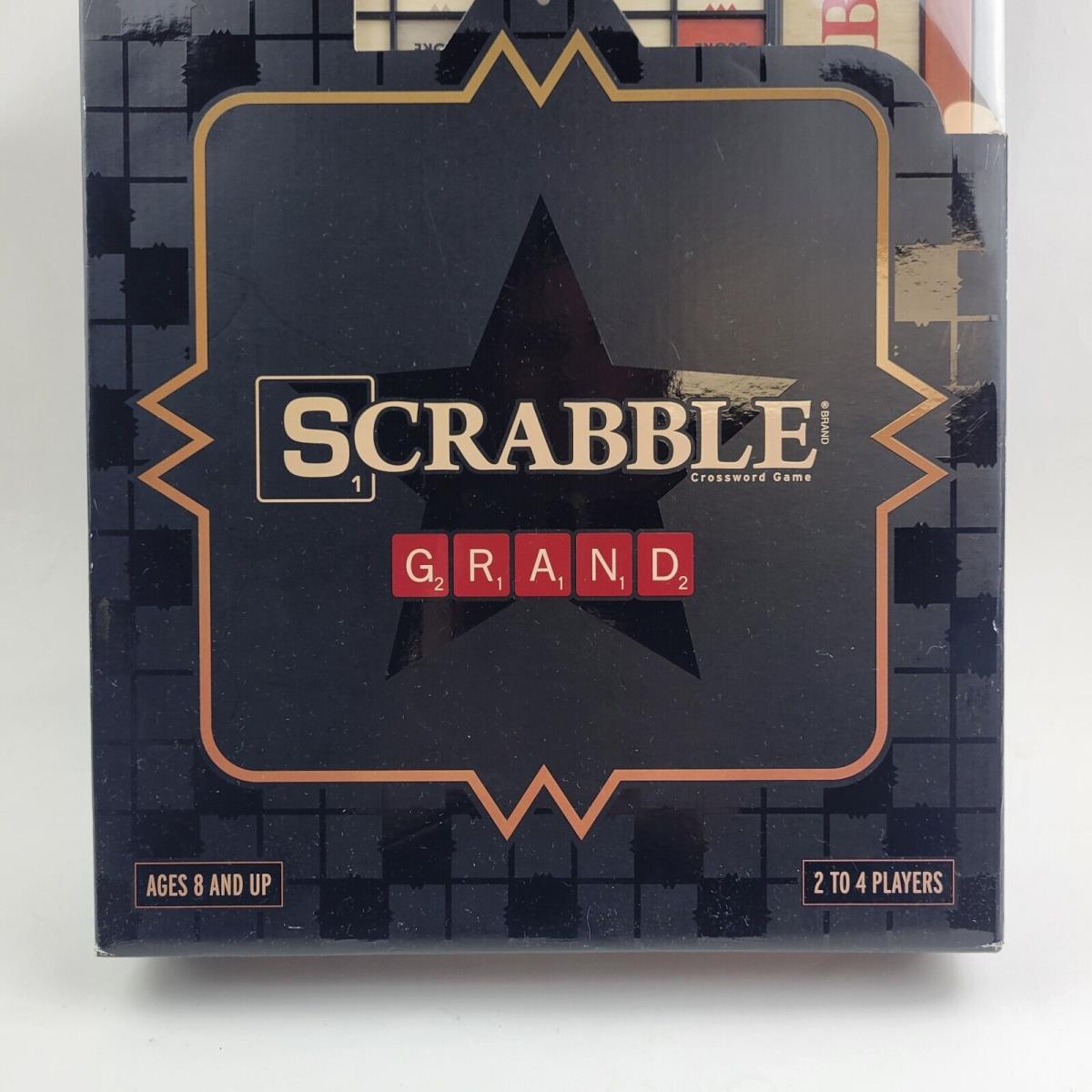 Scrabble Grand Edition Folding Rotating Wood Frame Larger Tiles