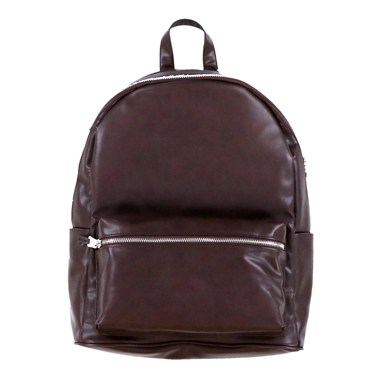 Steve Madden Men`s Core Faux-leather Dome Backpack Brown