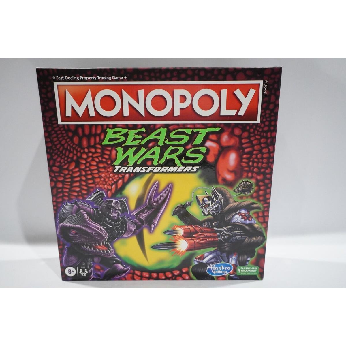 Monopoly F5269000 Transformers Beast Wars Edition Board Game For Kids Ages 8