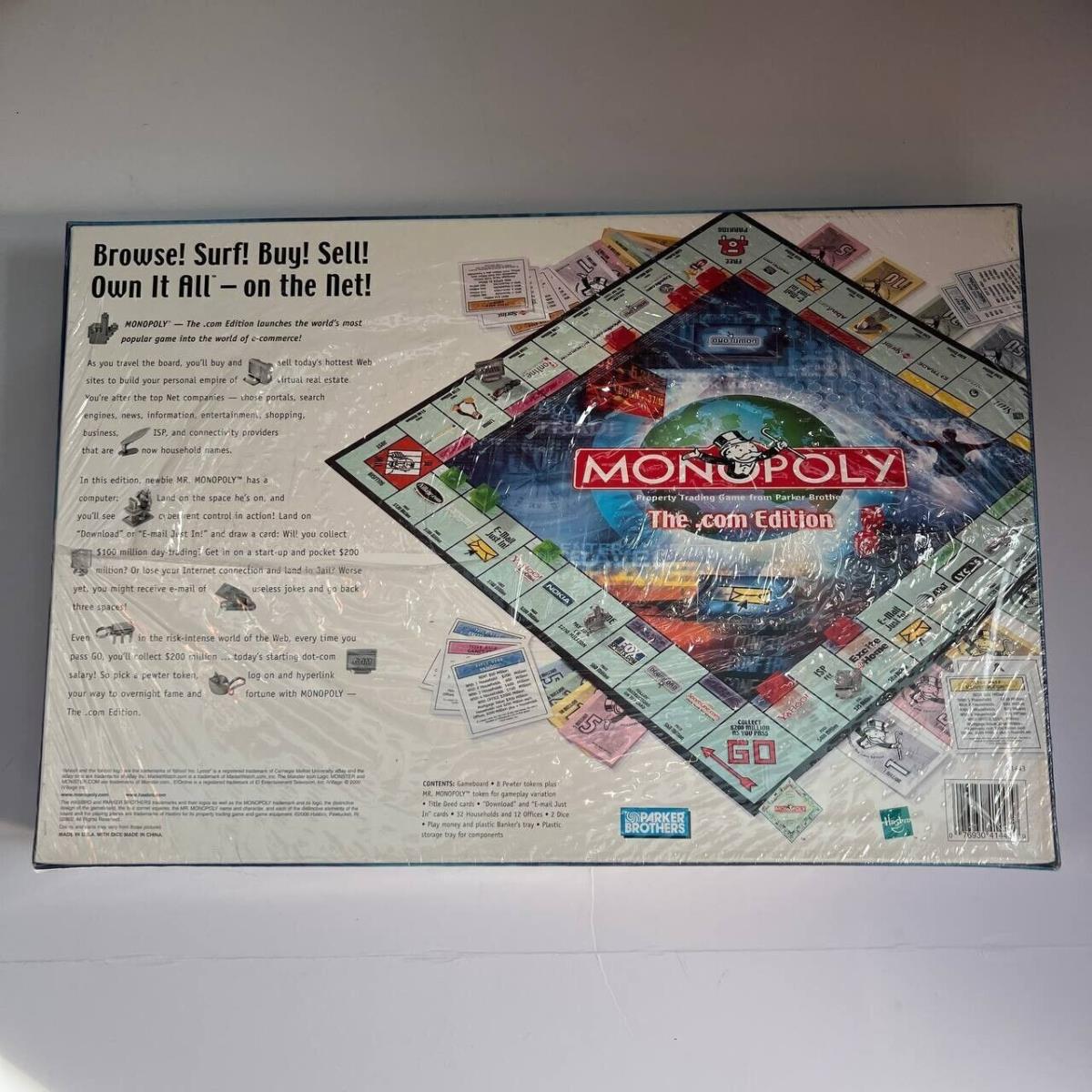 Vintage Monopoly The .com Edition Parker Brothers Board Game