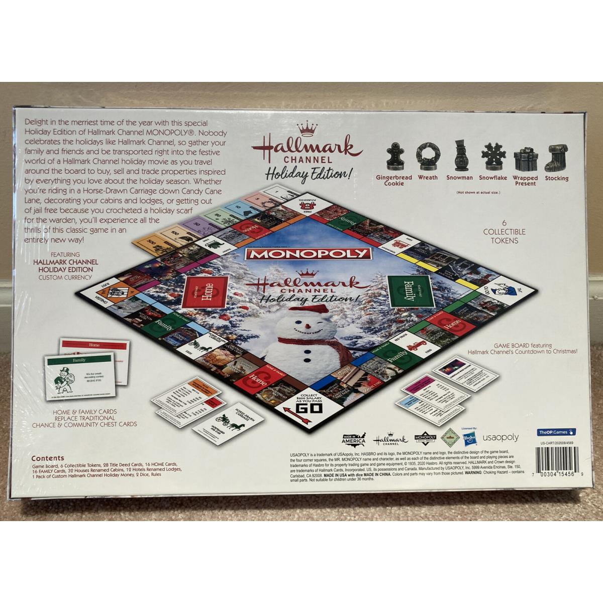 Hallmark Channel Holiday Edition Monopoly Game 2020