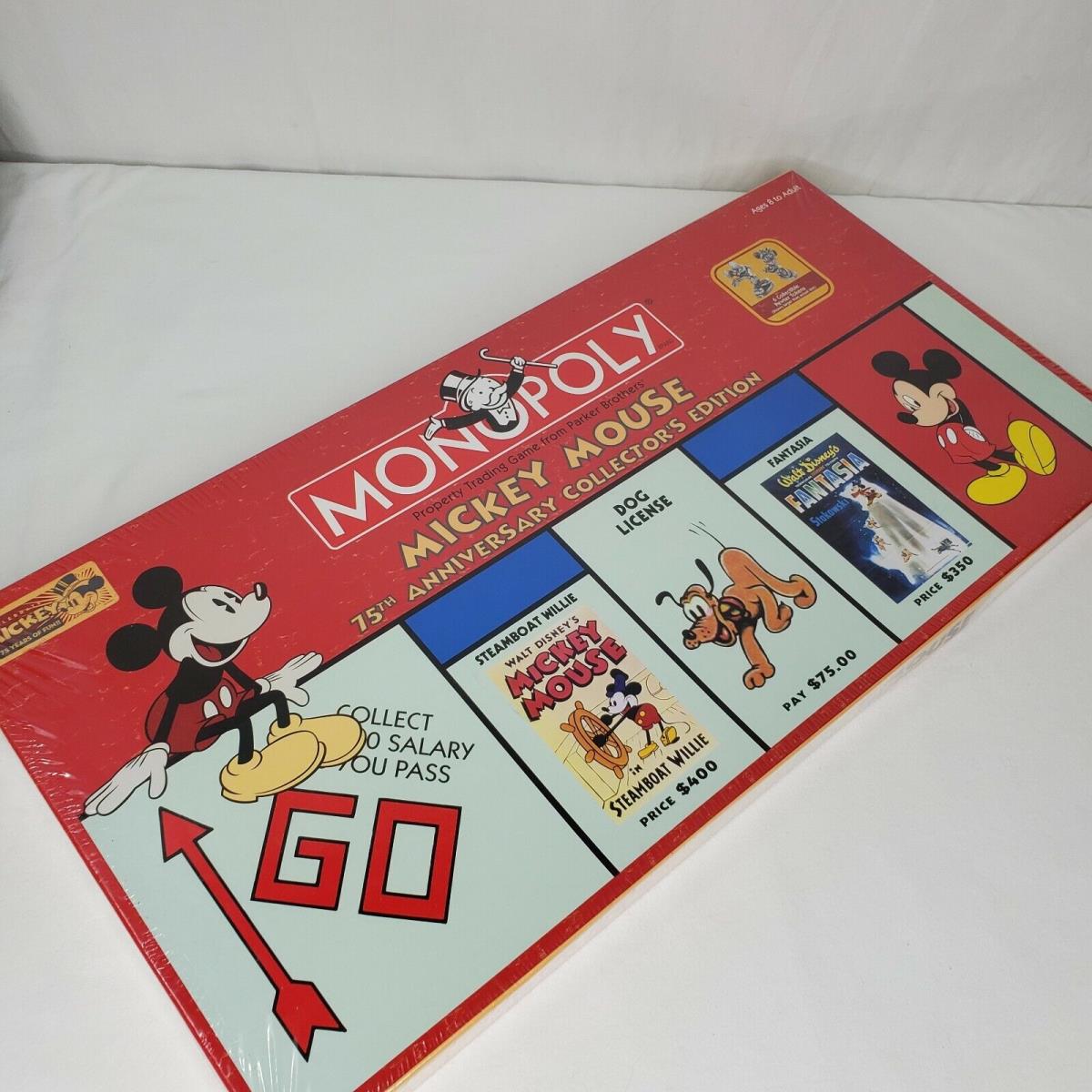 Monopoly Mickey Mouse 75th Anniversary Collectors Edition Disney 2004