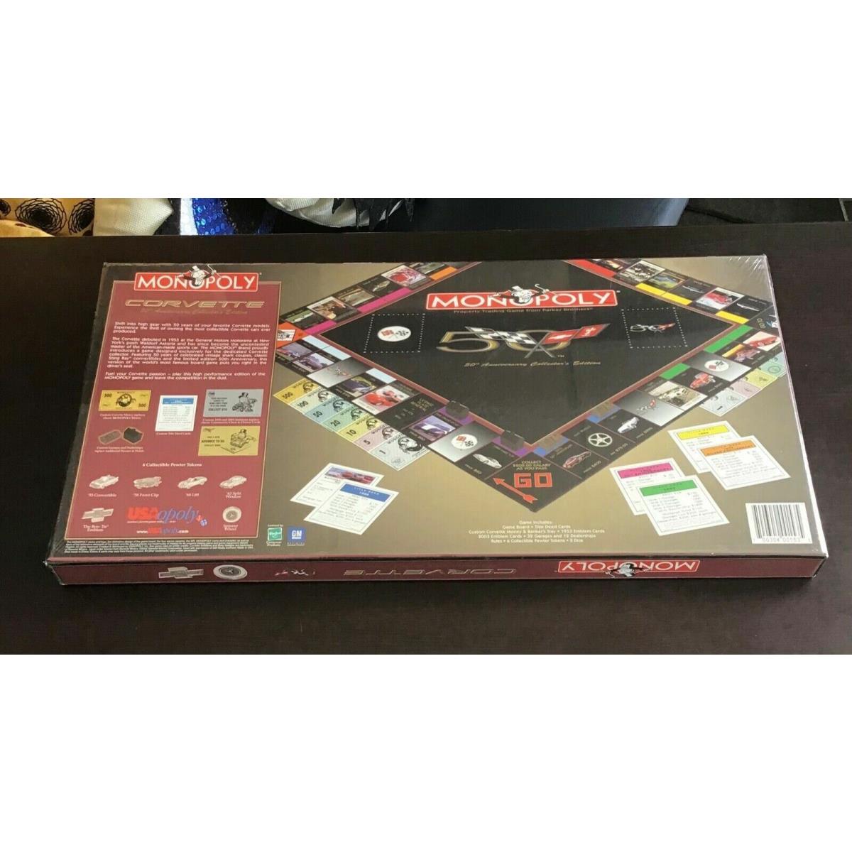 Chevrolet Corvette 50th Anniversary Collectors Edition Monopoly Board Game