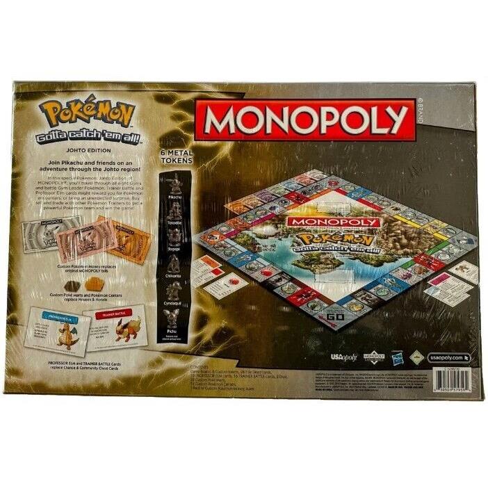 Complete Pokemon Monopoly Game Johto Edition
