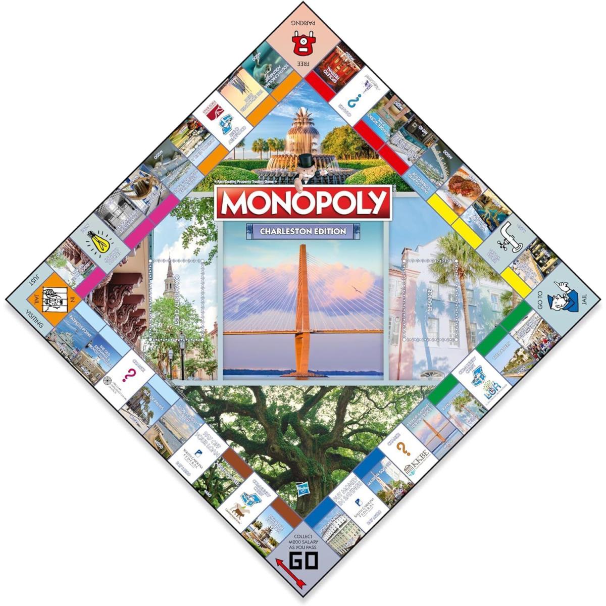Monopoly Charleston Edition Board Game 2-6 Players Family Board Games Gift