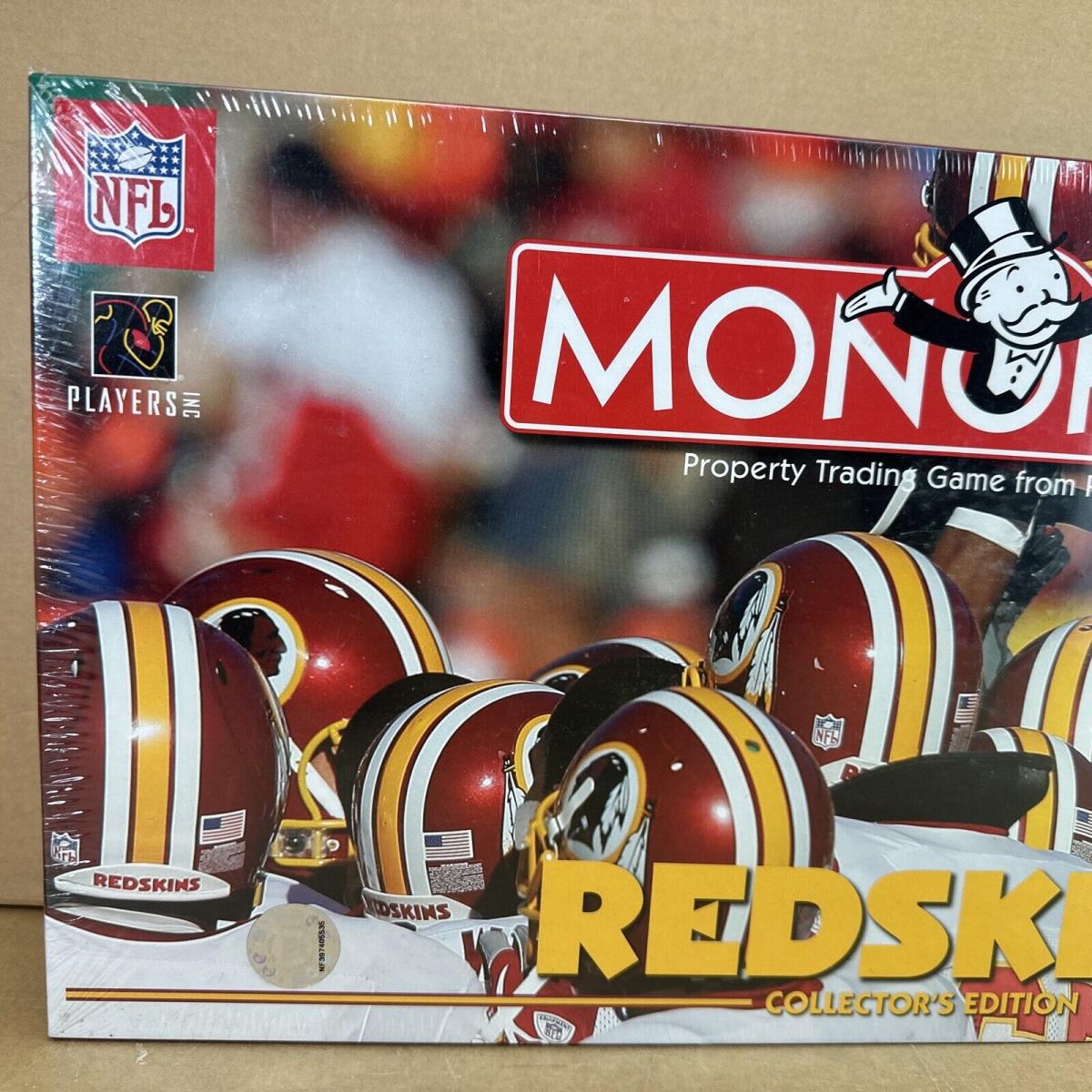 Washington Redskins Nfl Monopoly Game Collector`s Edition 2005 Rare