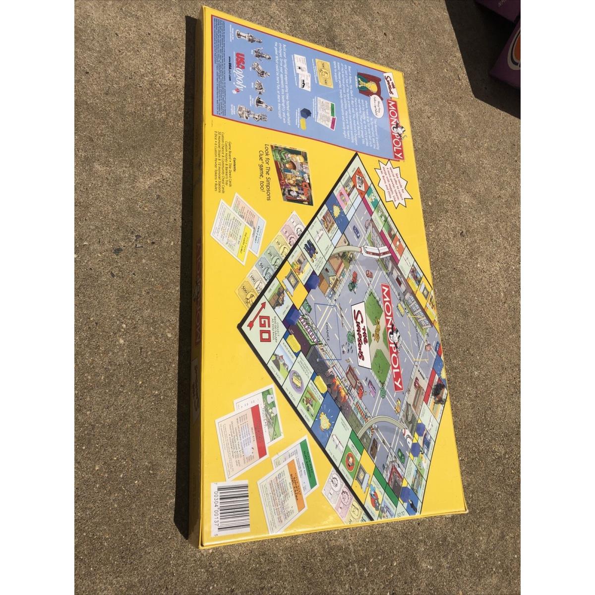 The Simpsons Welcome to Springfield Edition Monopoly 2001