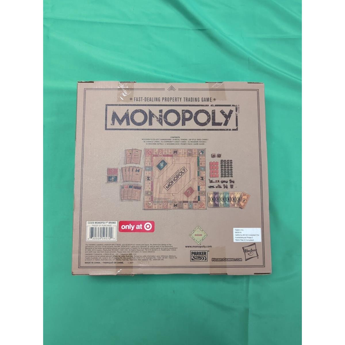 Monopoly Rustic Edition By Hasbro Gaming - New/sealed Rare