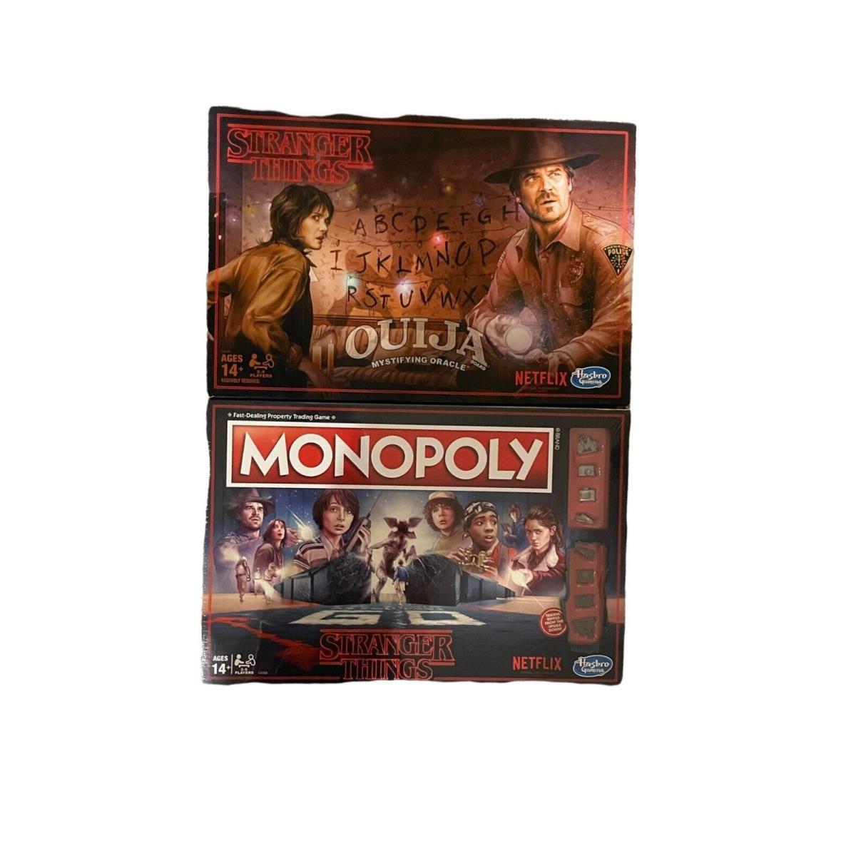 Monopoly Stranger Things Edition Board Game and Stranger Things Ouija Board