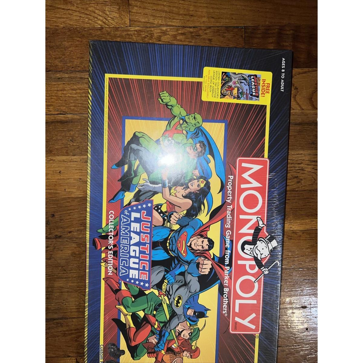 1999 Monopoly Justice League of America Board Game + Comic Book